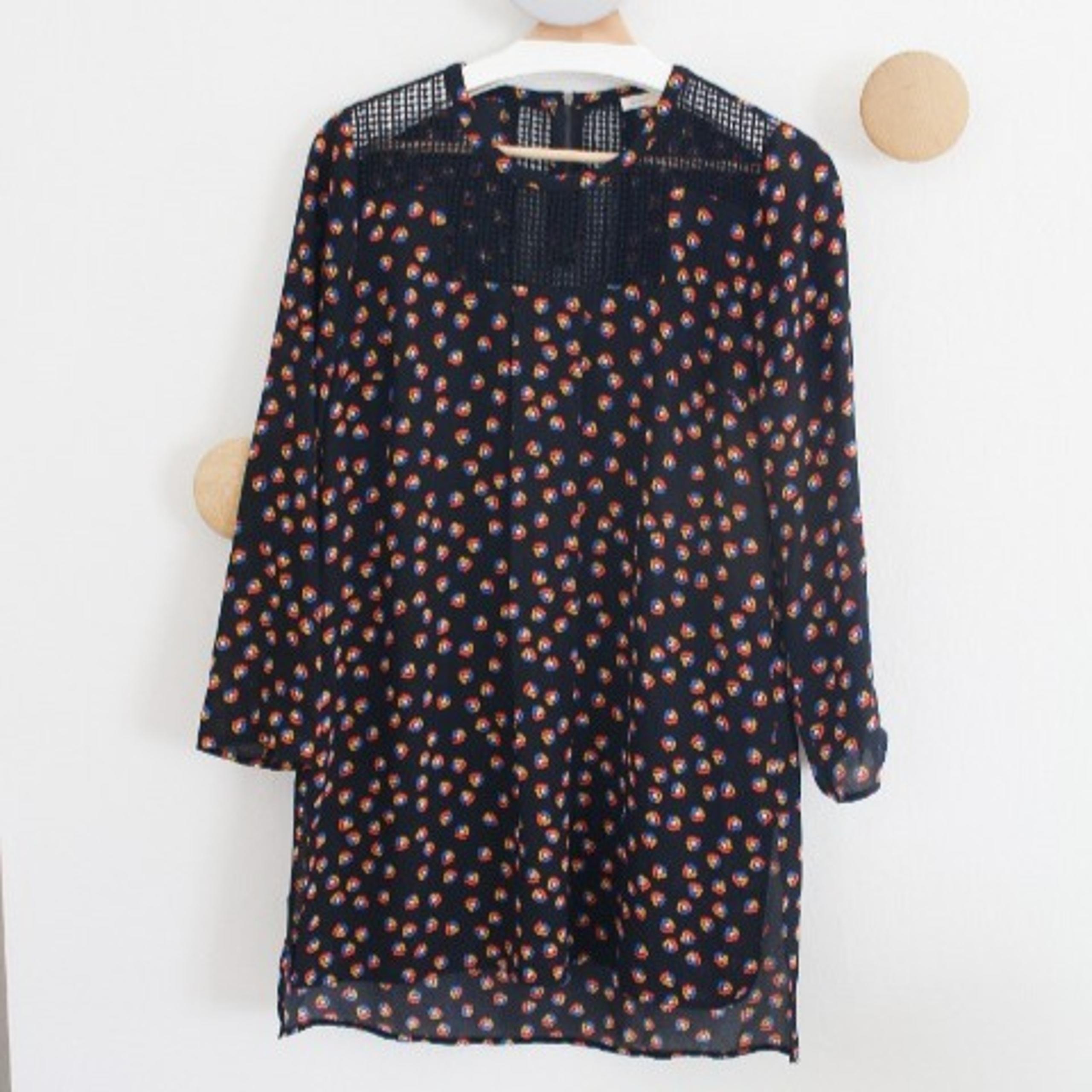 Anthropologie x Meadow Rue Long Sleeve Tunic Top Size Small