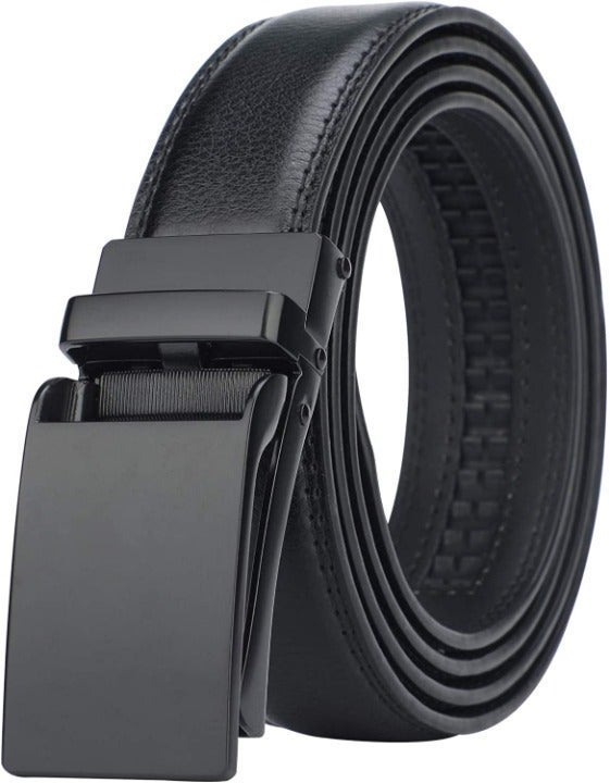 Men's Comfort Genuine Leather Ratchet Dress Belt-28”-44” waist