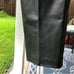 SANZZINI Vintage Black Real Leather Pants 6