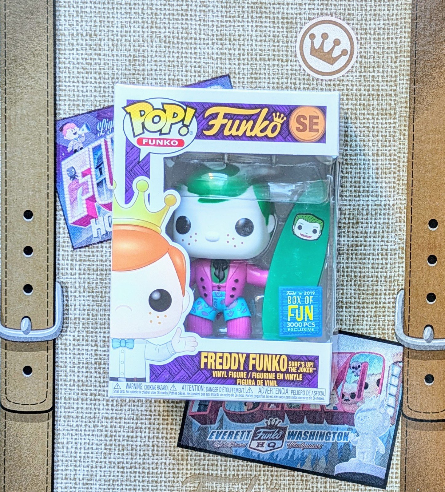 Freddy Funko Joker Surf's Up (Vaulted) Freaky Tiki Funko Pop - Brand New In Box