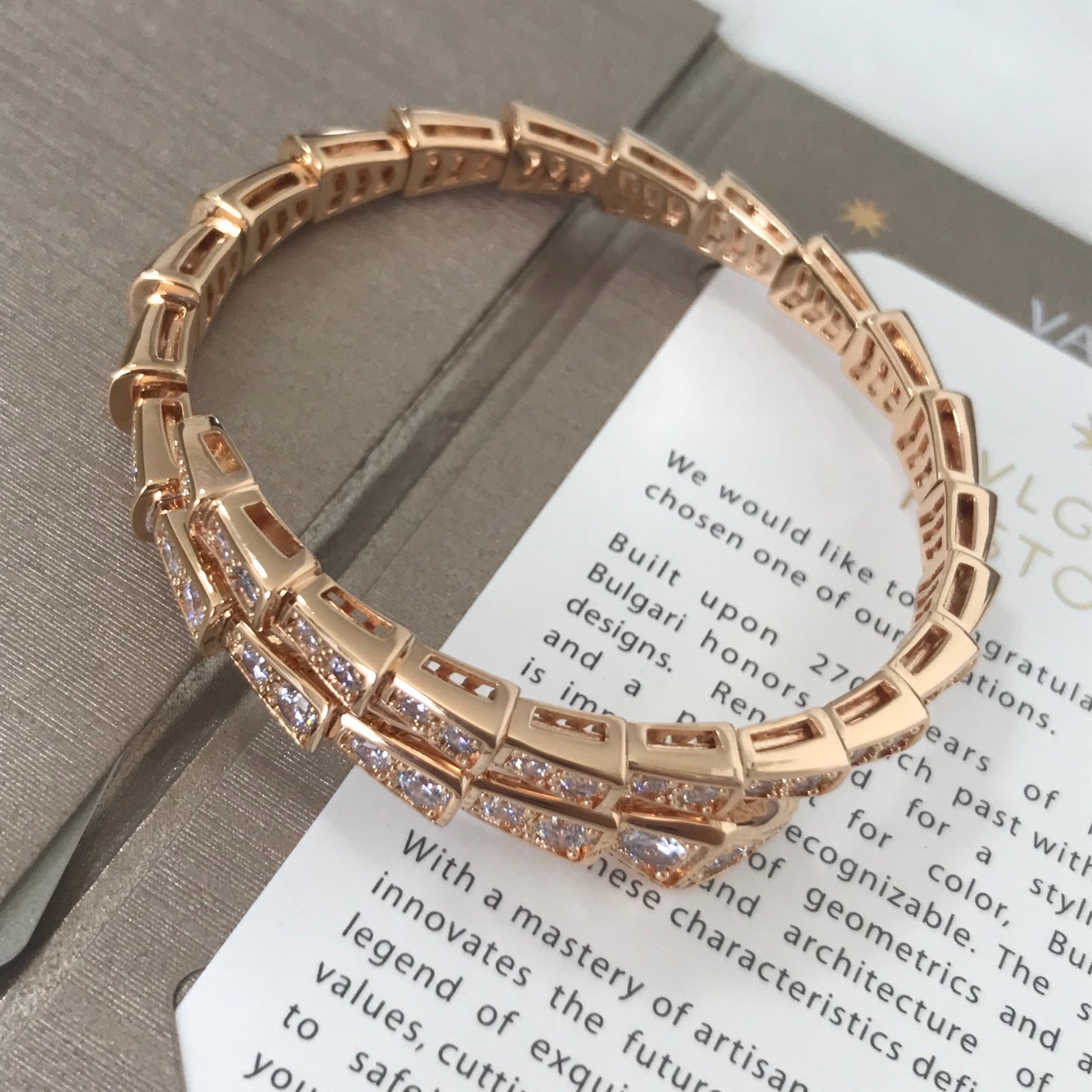 Authentic!18K Rose Gold Bracelet