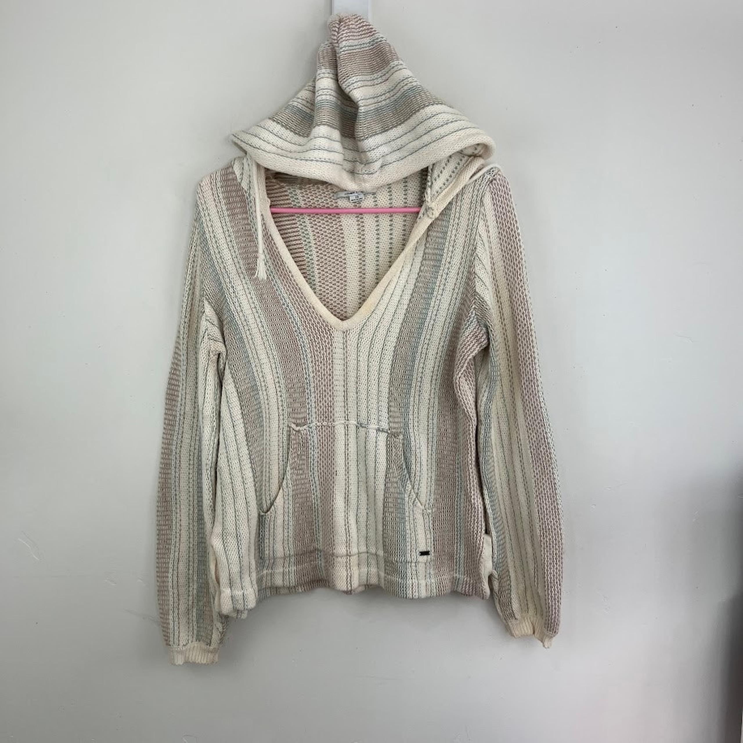 O'neill juniors' bonfire hooded striped sweater size xs