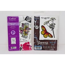 Crafters Companion EZ Mount Rubber Stamp Set Lot NEW