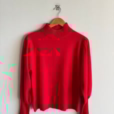 ANN TYLOR WOMEN s 100cashmere turtleneck red sweater new no tags Sz large weight
