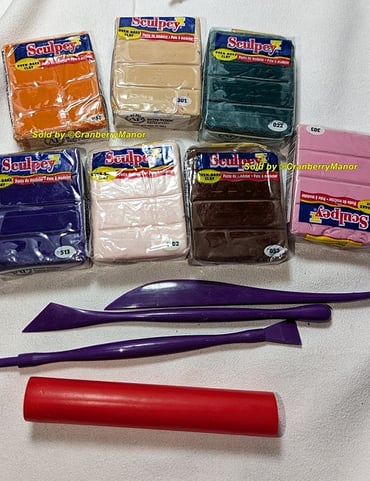 Sculpey Oven Bake Polymer Clay Tools Lot 11