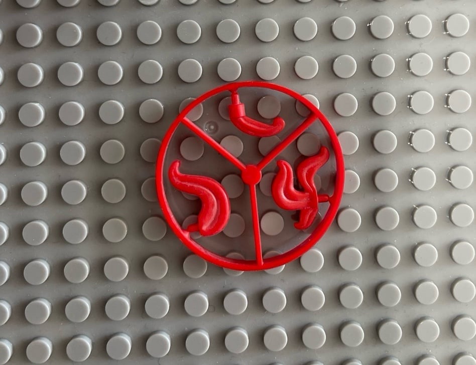 Bundle : Lego feather wheel 3 on sprue and horse