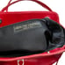 Vera Pelle Red Italian Leather Bucket Bag