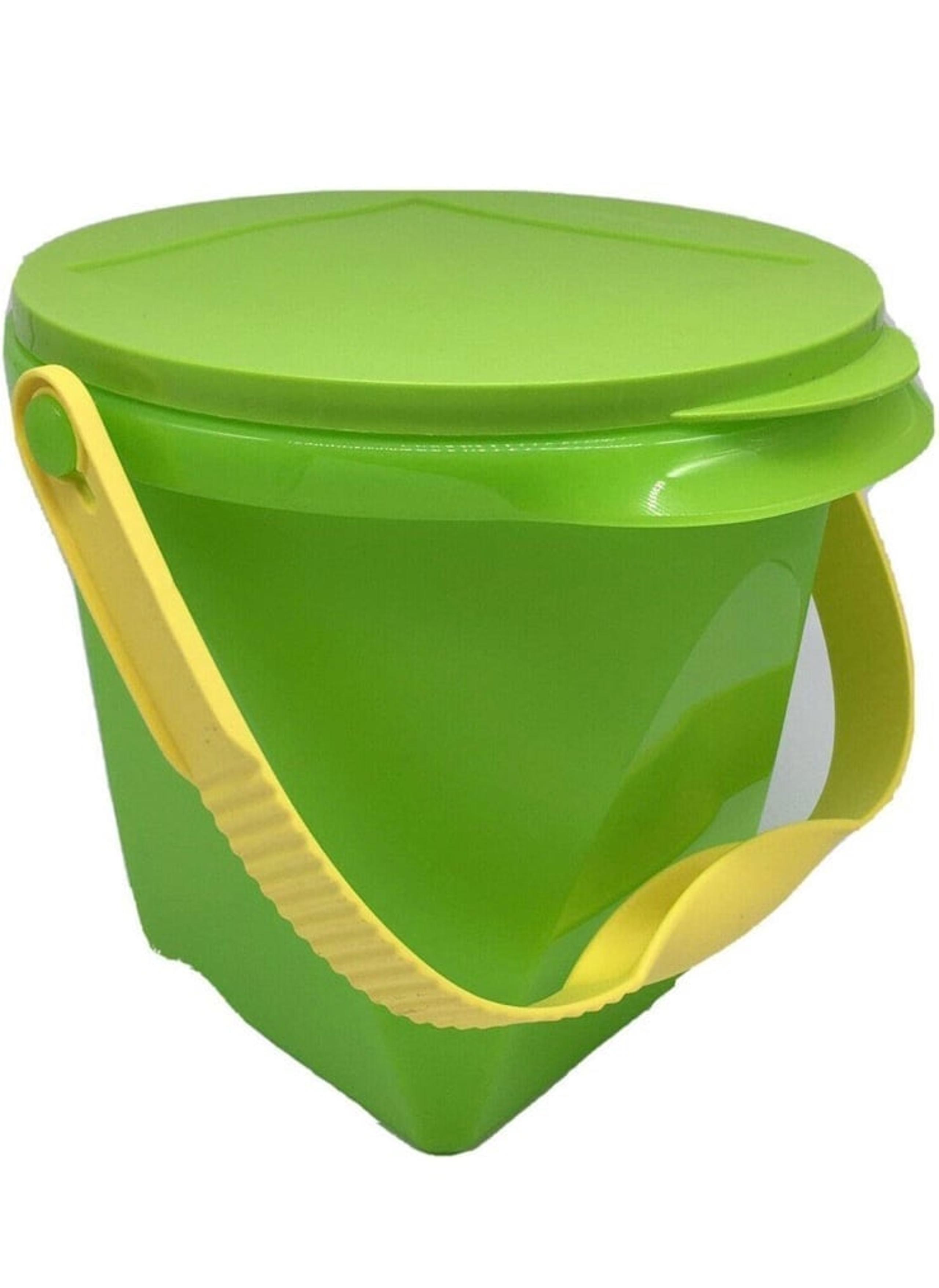 Tupperware Impressions Jumbo Canister Pail With Handle & Air-Tight Seal, Green