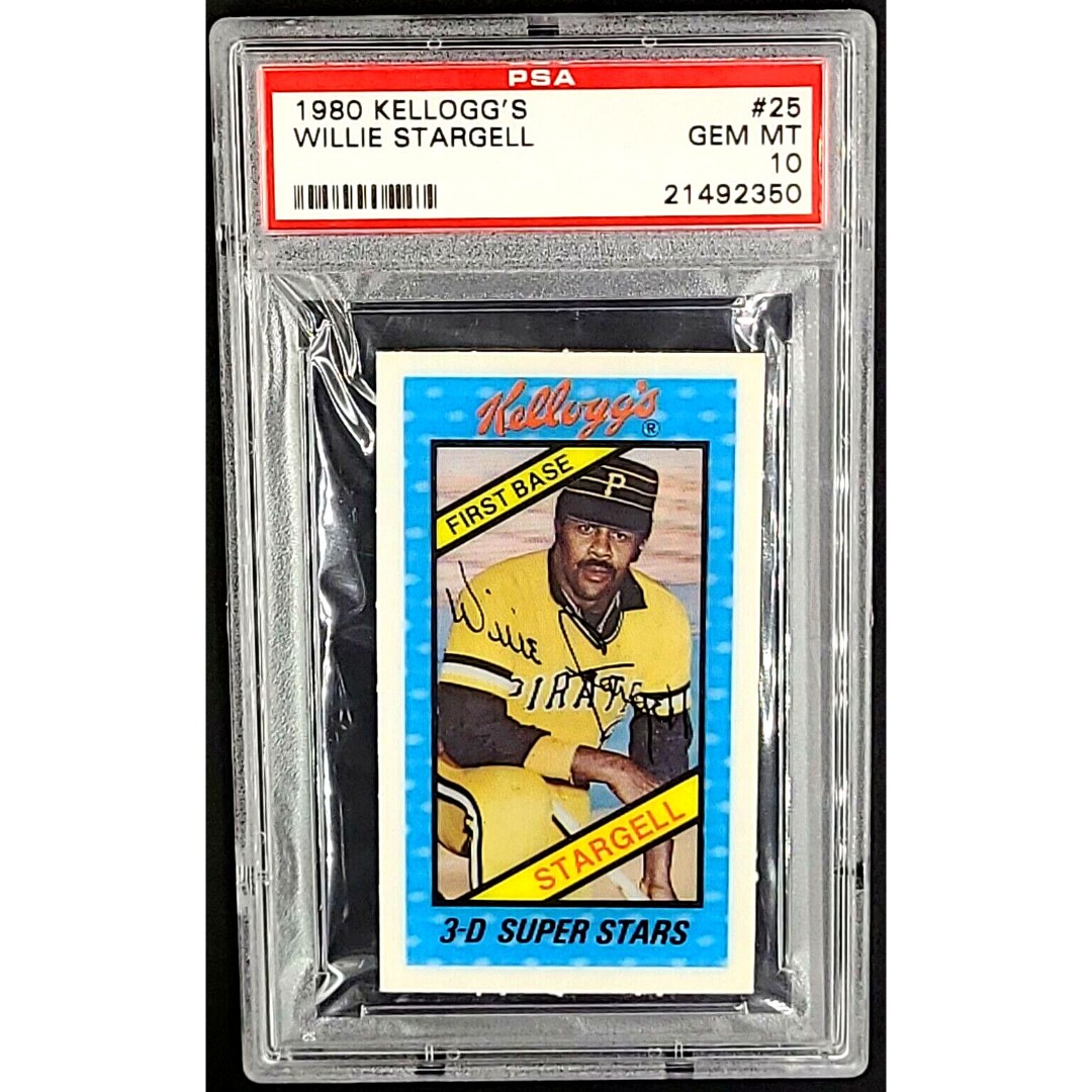 1980 Kellogg's 3D #25 Willie Stargell HOF PSA 10 POP 36 *PSA 10 Set Break*