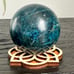 63mm Blue Apatite Sphere Crystal Orb Third Eye Throat Chakra Reiki Meditation