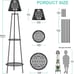 Outdoor Plant Stand with solar lights