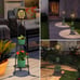 Outdoor Plant Stand with solar lights