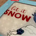 Disney Lilo and Stitch Glass Kitchen Cutting Board Stitch LET IT SNOW New RARE