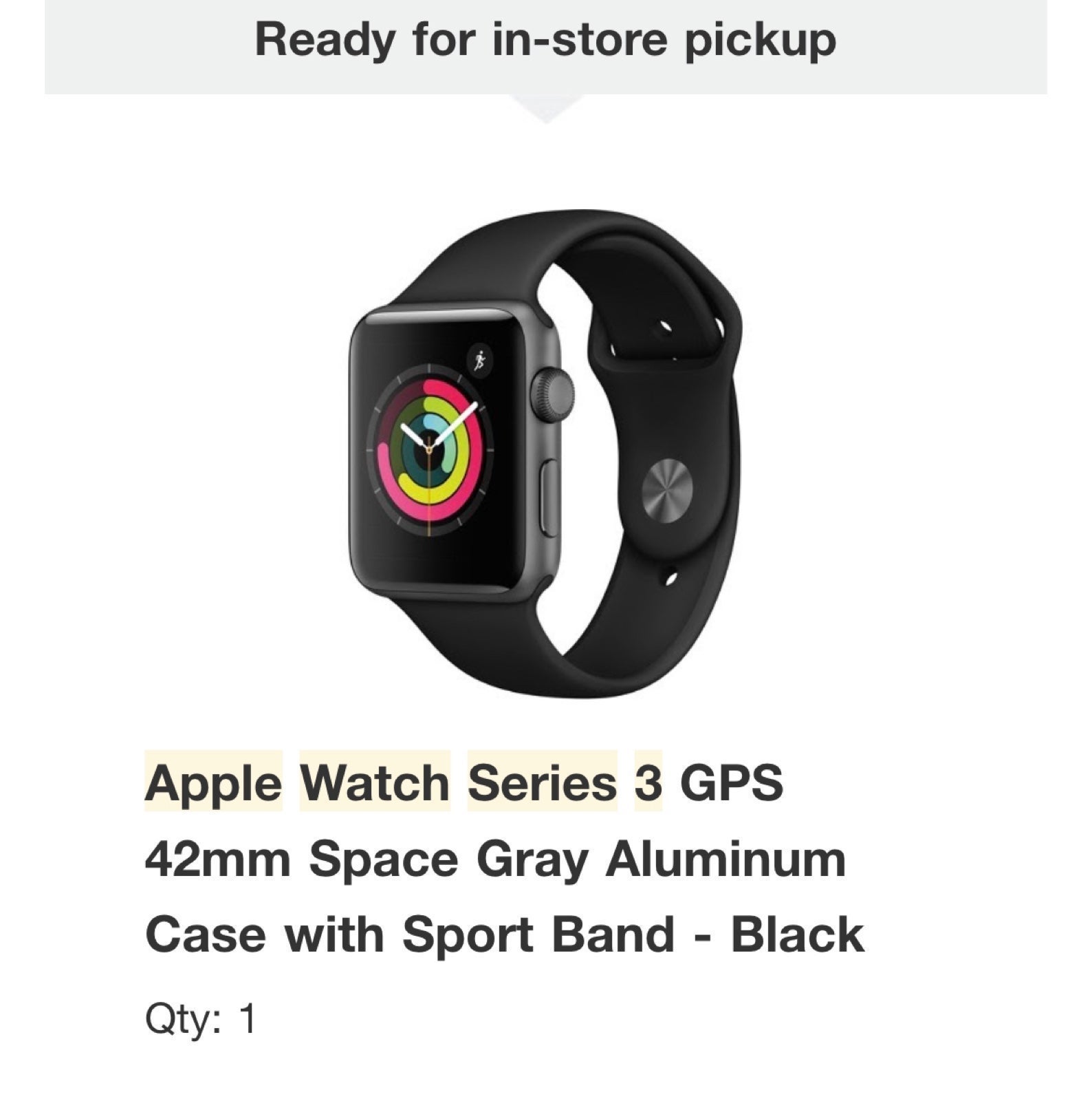 Apple watch series 3