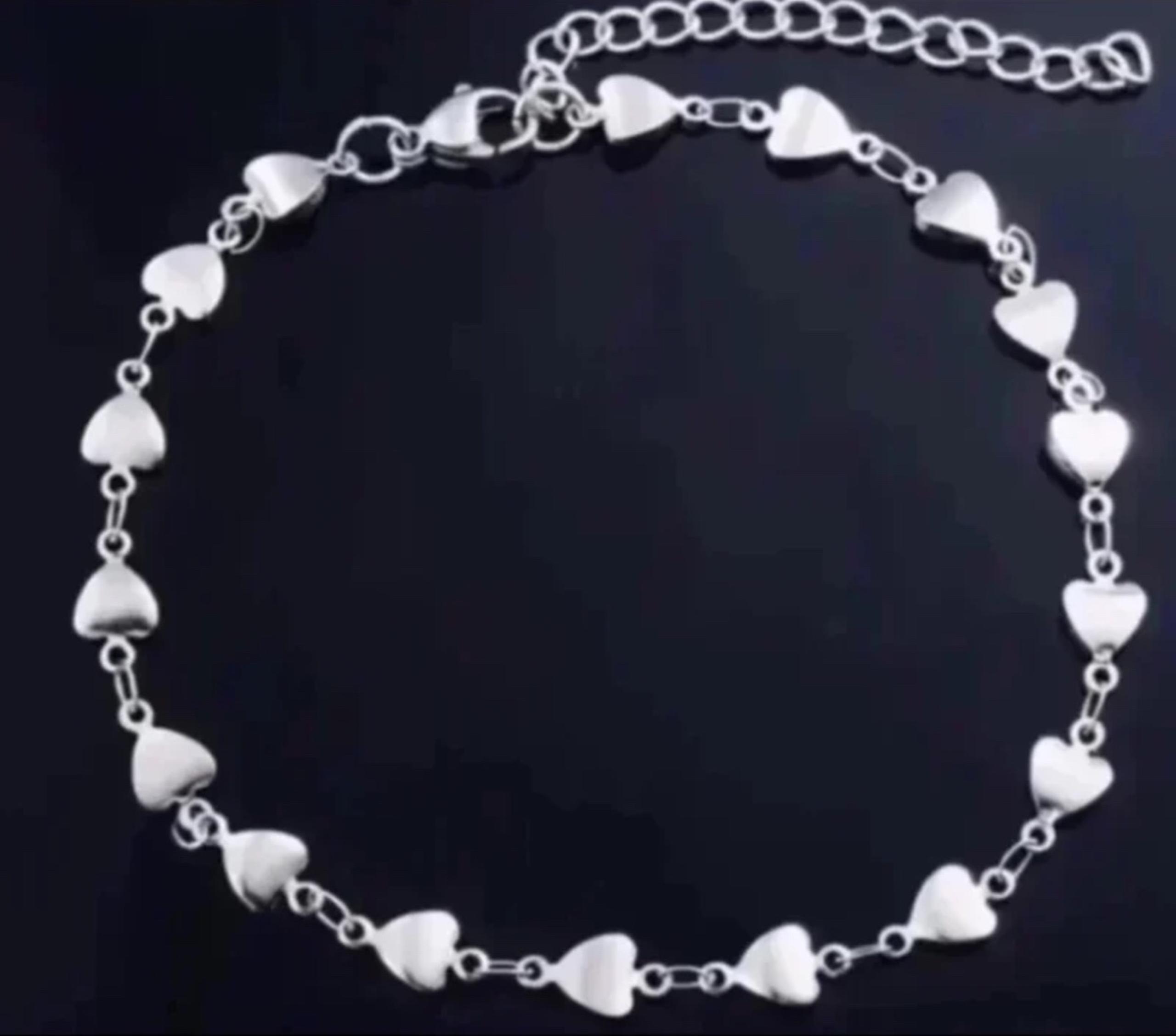 All Around Heart Stainless Steel Bracelet