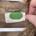 Anthropologie Green Dot Faux Fur Military Style Jacket Women's Size M Green