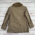 Anthropologie Green Dot Faux Fur Military Style Jacket Women's Size M Green