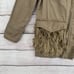 Anthropologie Green Dot Faux Fur Military Style Jacket Women's Size M Green