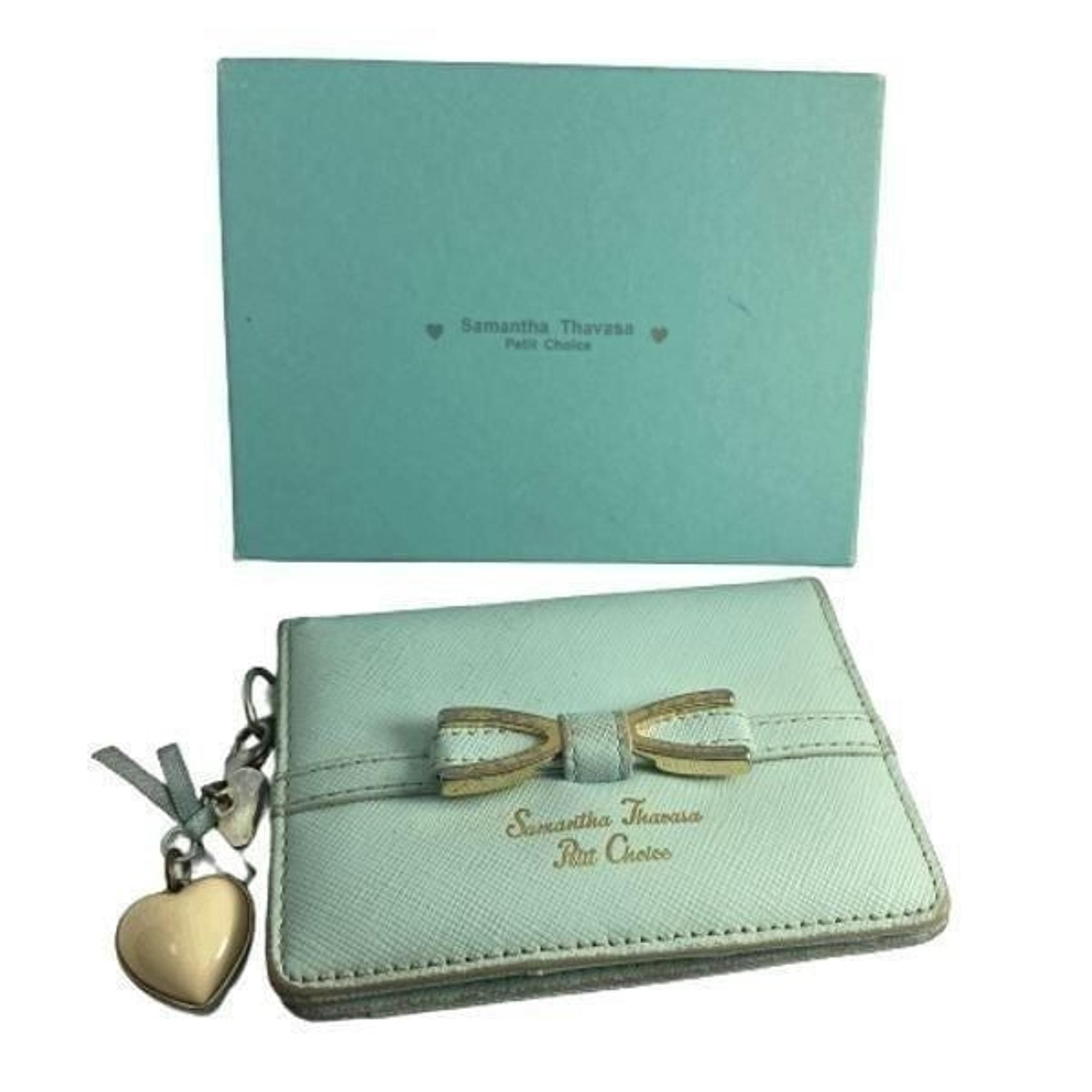Samantha Thavasa Petit Choice Pale Blue Card Case w/ Box