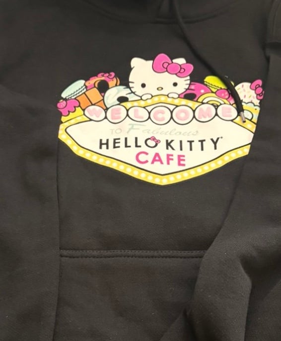 Hello kitty cat cafe Las Vegas hoodie