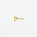cute 14kt gold puffy Nose Piercing heart mark 14k solid gold New