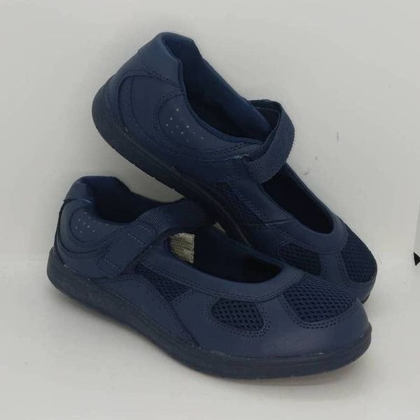 Earth Origins Womens Pre-owned Dark Blue Mary Jane Comfort Shoes - sz. 7W
