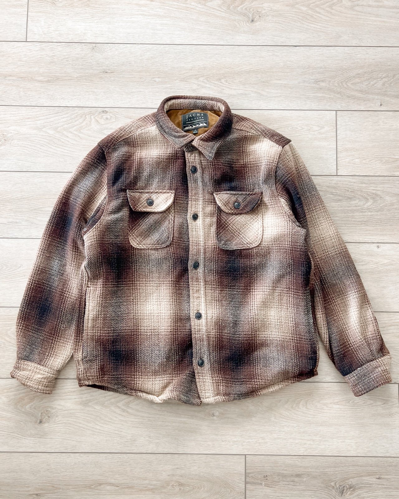 Rare Jachs New York Shadow Flannel Heavyweight Shirt Jacket