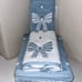 4-NWT COMMON THREAD BLUE AND WHITE COQUETTE BOW DESIGN TOWEL BUNDLE