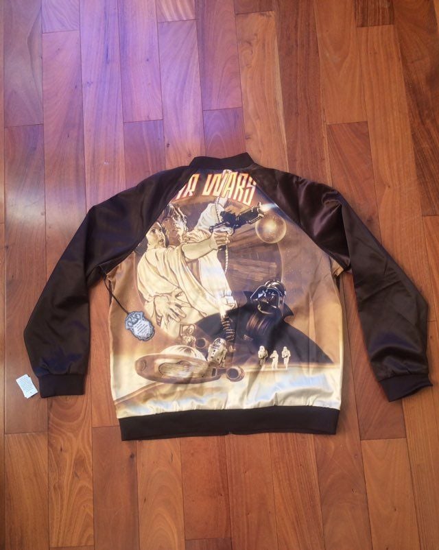 Star Wars Brown Satin Embroider Jacket