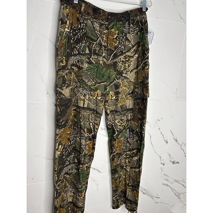 Sz M Cabela's Seclusioned Super Mesh Camo Pants Mossy Oak 6 Y2K Hunting Hiking