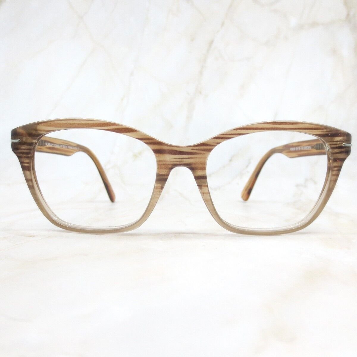 Runway Sunwear Eyeglasses Frame RS639 Women's Brown Full Rim Cat Eye 53-18-140