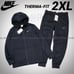 New Nike Therma-FIT Zip Hoodie and Pants Black 2XL