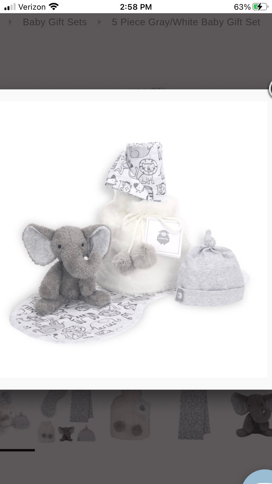 Lambs and Ivy baby gift set