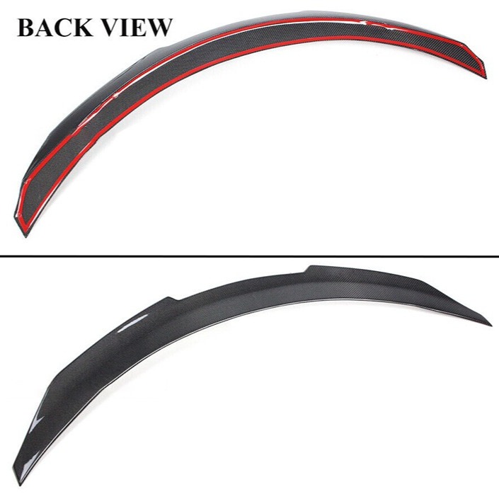 NEW 2008-2015 INFINITI G37 2DR V2 HIGH KICK Real Carbon Fiber Trunk Spoiler