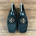 TORY BURCH ‘Metal Miller’ Black Suede Loafers Women’s Size 9 Shoes