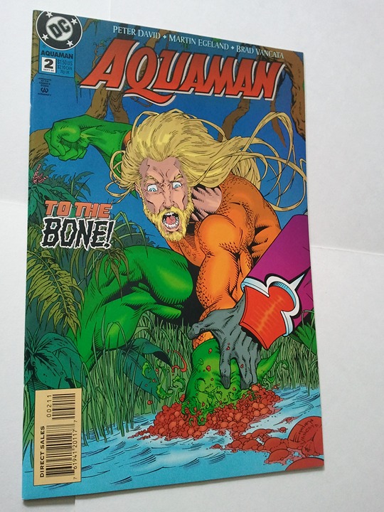 Aquaman 2 NM Peter David Martin Egeland 1st print Loses Hand! DC Comics