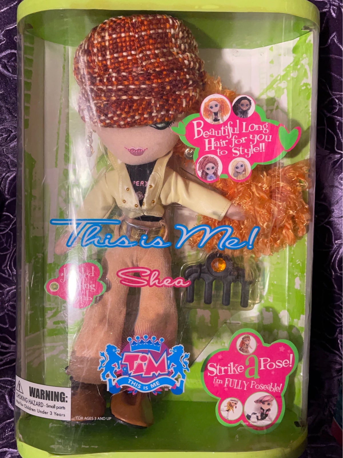 New in package TIM This is Me Doll Shea the red head ginger fabric doll
