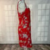 Betsey Johnson NWT red floral Wrap summer Dress Size 8