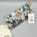 HOBO Vida Botanic Print Leather Zip Wristlet Clutch VI-32185BTNC New