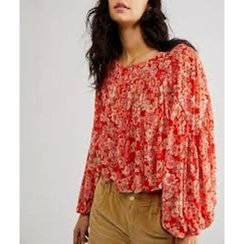 MSRP 98 Free People Up For Anything Blouse Size M-L |SAME DAY SHIP or NEXT DAY