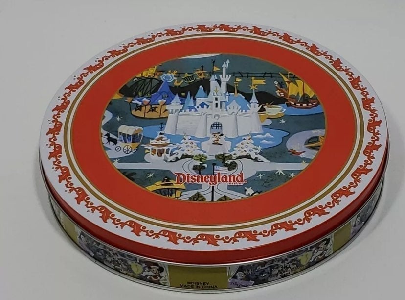 Disney Parks Christmas Tin Plate Set