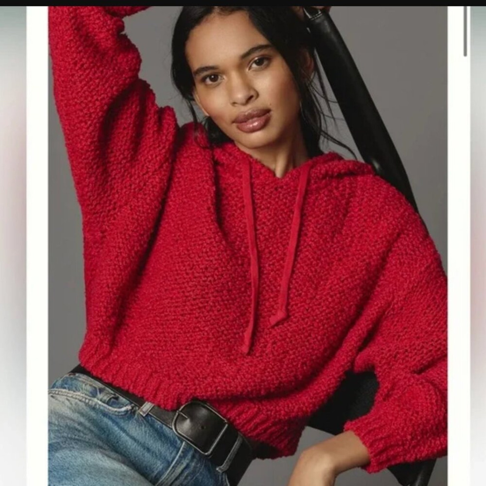 Anthropologie Sail cloth hooded sweater