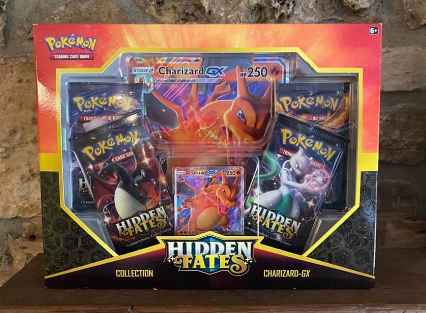 Pokemon Hidden Fates Charizard-GX Collection Box Perfect Pack Layout 1 Of Each