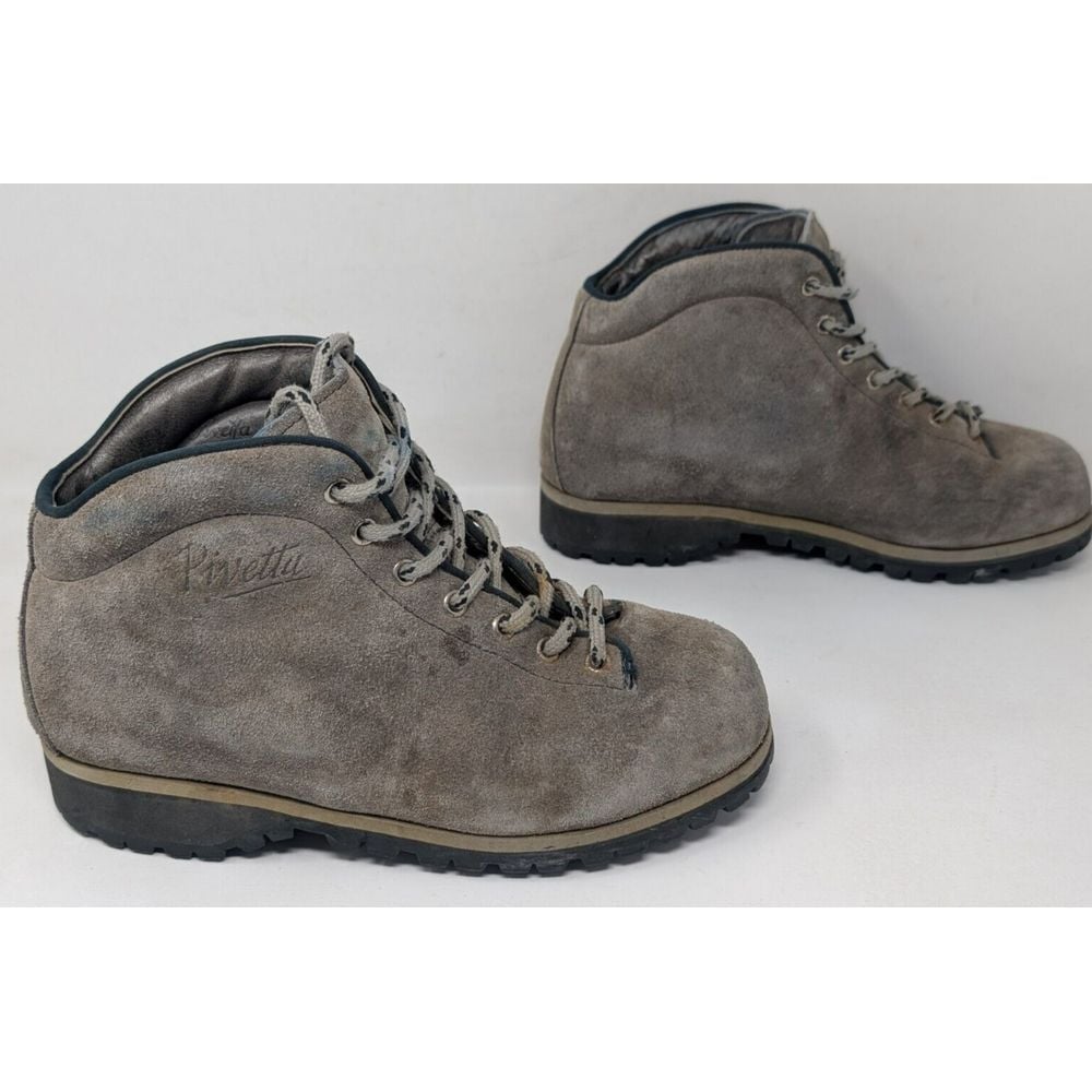 Vintage Pivetta DMC Suede Leather Hiking Boots Men's Size 6.5 M Italian Italy