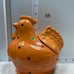 Lot of (3) Gorgeous Rare Temptations Tara Orange Ceramic Polka Dots Chicken Cand