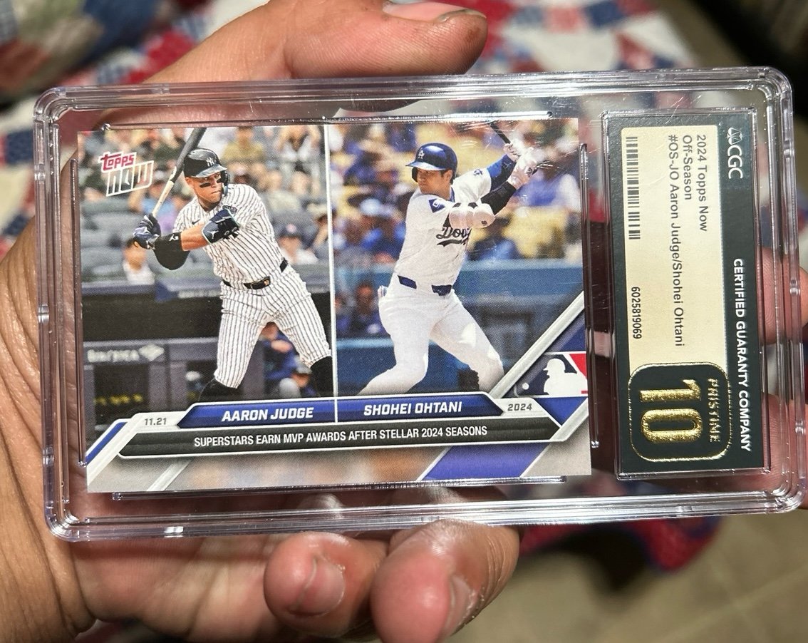 2024 tops now off-season OS – JO Aaron Judge/Shohei Ohtani pristine 10 CGC