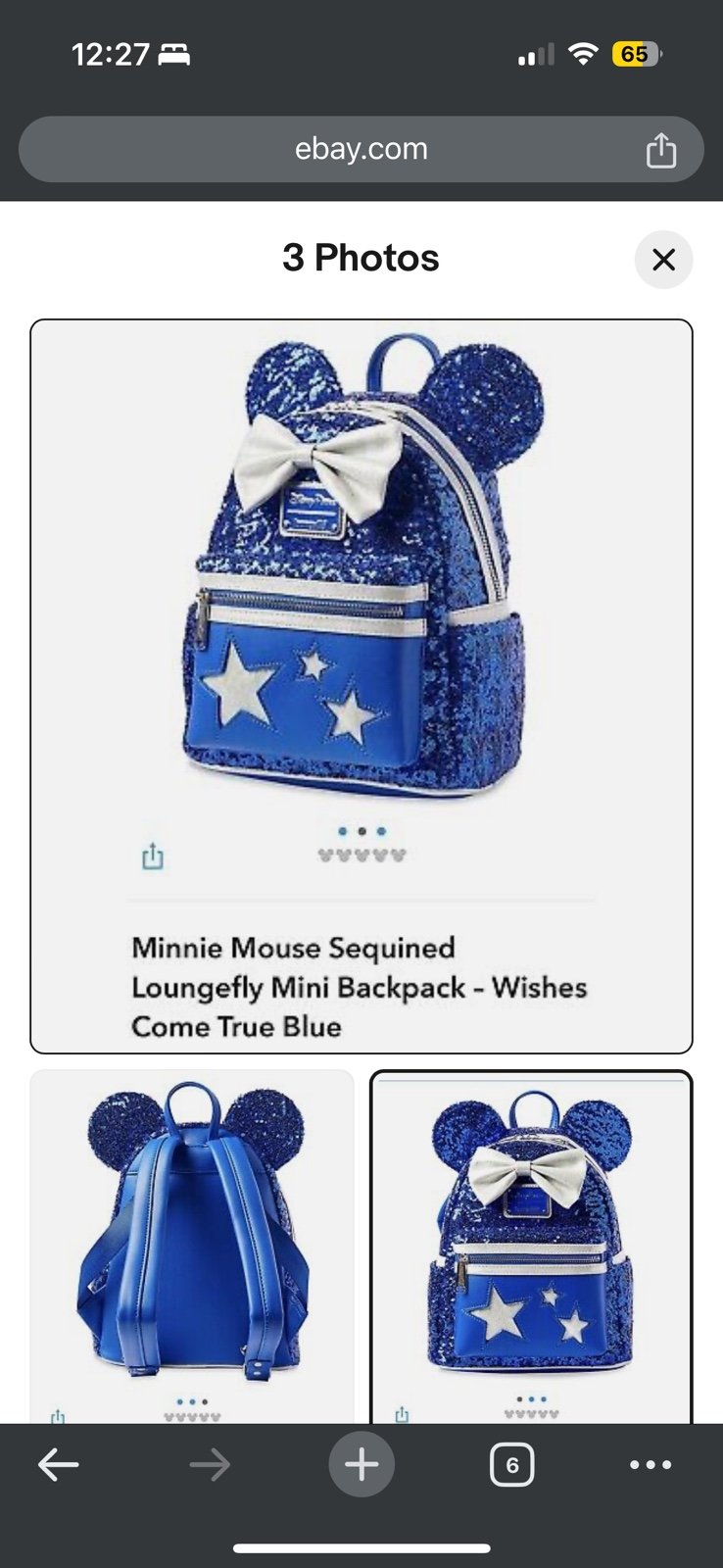 Loungefly Disney park mini backpack