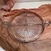 8” Platter W Gold Rim 4 Divider Dishes Thick Heavy Art Deco Serverware