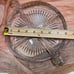 8” Platter W Gold Rim 4 Divider Dishes Thick Heavy Art Deco Serverware