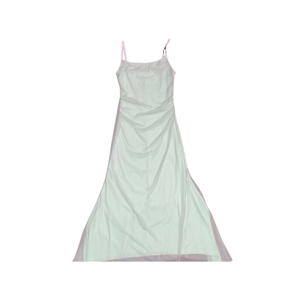 Formal Dress bridesmaid prom Sage green chiffon style Size Small